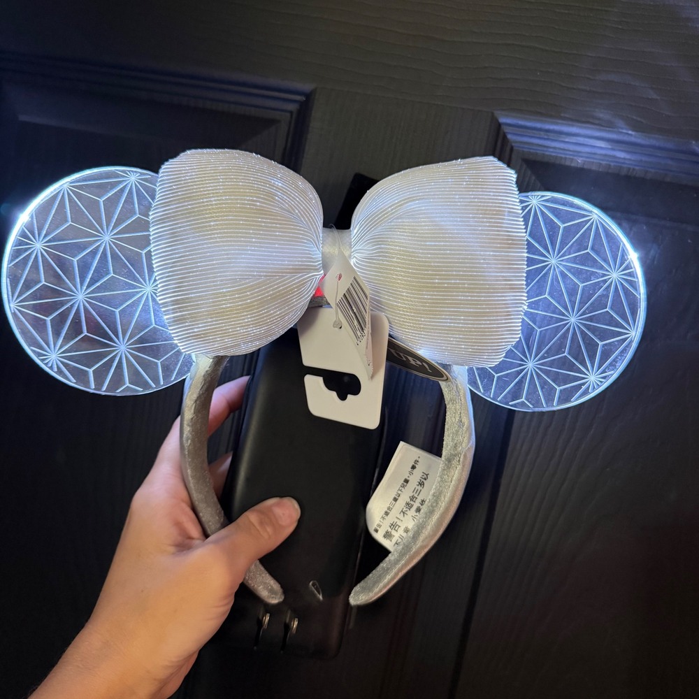 NWT - Disney Parks - Epcot Spaceship Earth Light Up Mickey Ear Headband